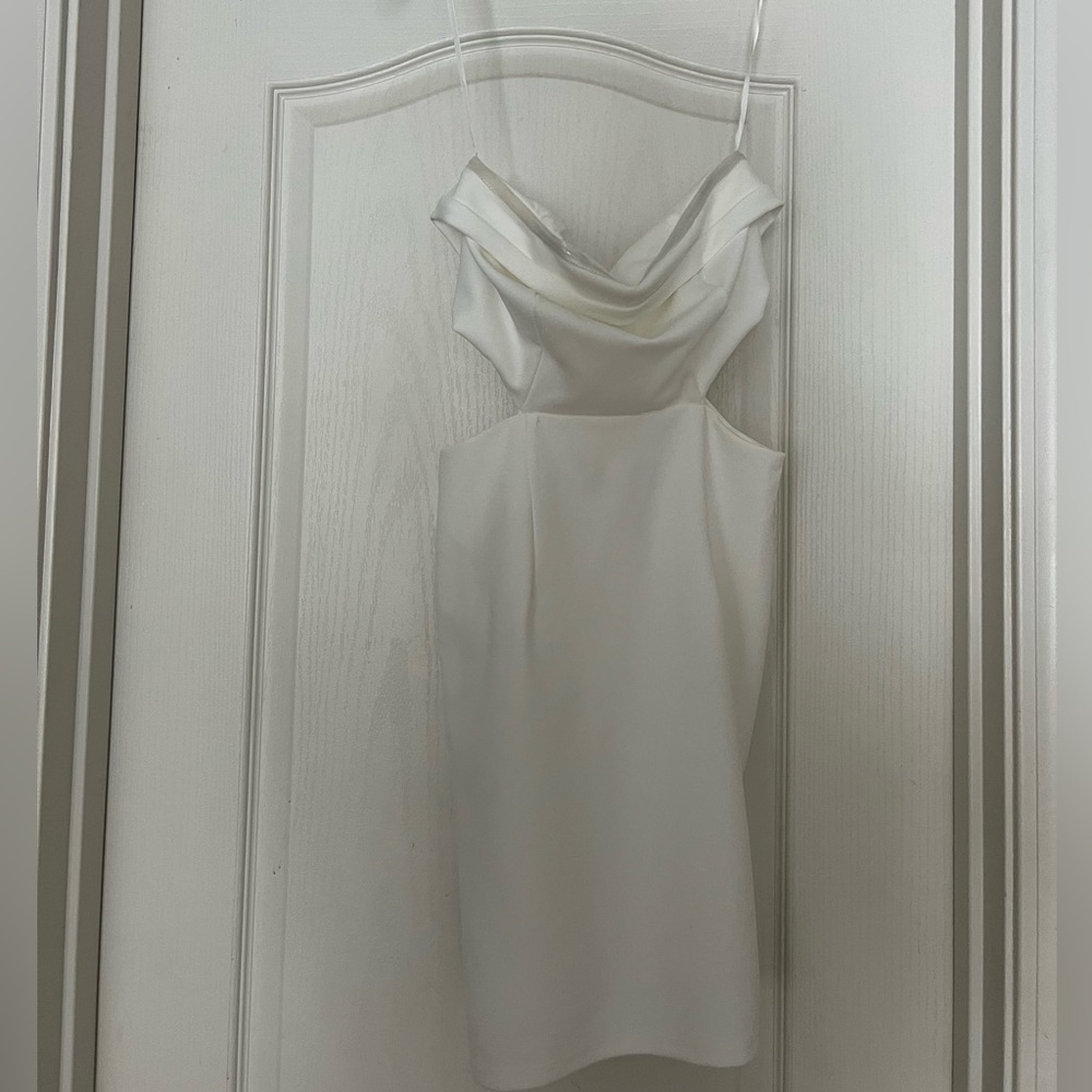 White princess polly strapless mini dress size 2